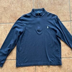 Polo by Ralph Lauren Dark Blue Quarter-Zip Sweatshirt